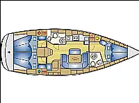 Bavaria 39 Cruiser - Layout image