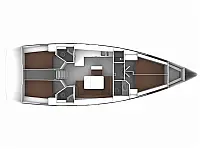 Bavaria Cruiser 46 - Layout image