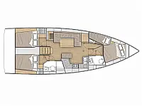 Oceanis 40.1 /4cab - Layout image