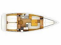 Sun Odyssey 389 - Layout image