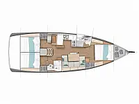 Sun Odyssey 440 - Layout image