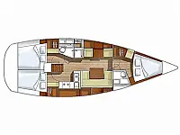 Hanse 400 - Layout image