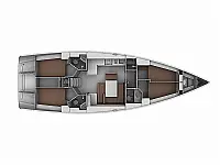 Bavaria Cruiser 45 - Layout image