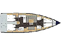 Bavaria C45 Style - Layout image