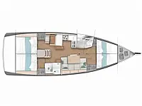Sun Odyssey 440 - Layout image