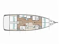 Sun Odyssey 49 - Layout image