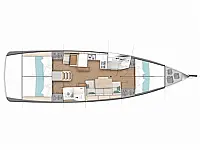 Sun Odyssey 440 - Layout image