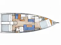 Sun Odyssey 410 - Layout image