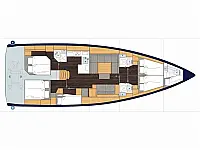 Bavaria C50 - Layout image