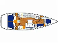 Beneteau 473 - Layout image