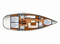 Sun Odyssey 44i - Layout image