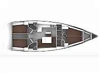 Bavaria 46 Cruiser - Layout image