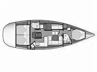 Sun Odyssey 45 - Layout image