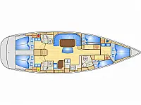 Bavaria 50 Cruiser - Layout image