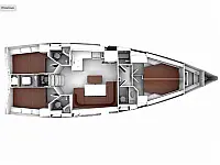 Bavaria 46 Cruiser - Layout image