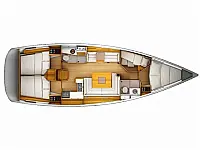 Sun Odyssey 439 - Layout image