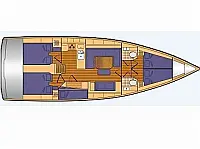 Bavaria C 45 Cruiser-5 cabin - Layout image