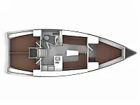 Bavaria 41 Cruiser - Layout image