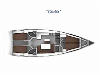 Bavaria 46 Cruiser - Layout image