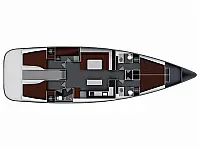 Bavaria 55 Cruiser - Layout image