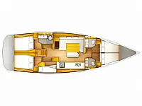 Sun Odyssey 519 - Layout image