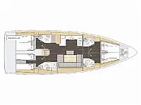 Bavaria C46 - Layout image