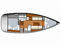 Sun Odyssey 33i - Layout image