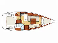 Oceanis 34 - Layout image