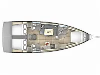 Dufour 41 - Layout image