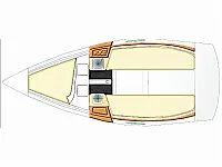 Beneteau First 21.7 - Layout image