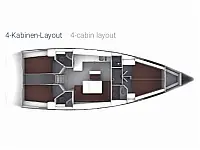 Bavaria Cruiser 46 - Layout image