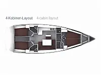 Bavaria Cruiser 46 - Layout image