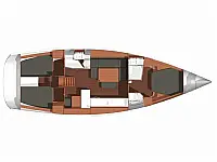 Dufour 450 Grand Large - Layout image