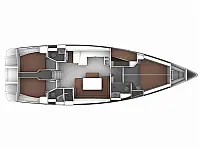 Bavaria  Cruiser 51 - Layout image