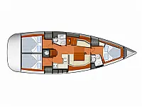 Sun Odyssey 42 i - Layout image