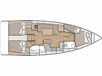 Oceanis 40.1 - Layout image