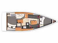 Hanse 315 - Layout image