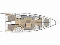 Sunsail 46.4 - Layout image