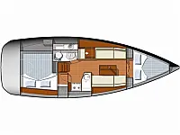 Sun Odyssey 33i - Layout image