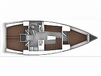 Bavaria Cruiser 37 - Layout image