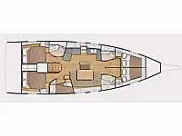 Oceanis 46.1 - Layout image