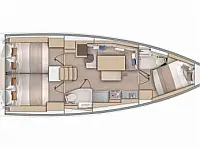 Oceanis 37.1 - Layout image