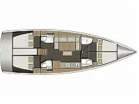 Dufour 460 Grand Large - Layout image