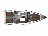 Bavaria 46 Cruiser - Layout image