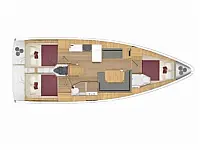 Bavaria C38 - Layout image