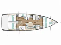 Sun Odyssey 490 - Layout image