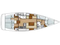 Hanse 430 - Layout image