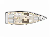 Hanse 458-Owner Edition LUX (GEN,AC,WATERMAKER) - Layout image