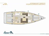 Hanse 458 - Layout image