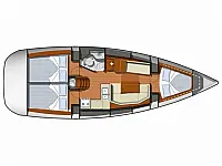 Sun Odyssey 36i - Layout image